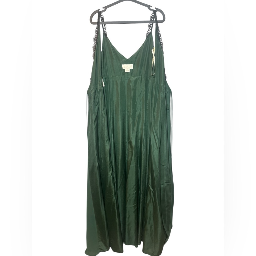 Jenny Yoo James Forest Green Chiffon Bridesmaid Gown‎ Size 2 NWT - Picture 11 of 14